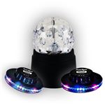 Eclairage et jeux de lumière GENERIQUE Boule Disco de Commande Vocale 7 Couleurs à Facette avec
