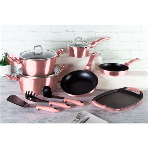 Batterie De Cuisine 12 Pièces Kitchen Academy - Poêles Et Casseroles