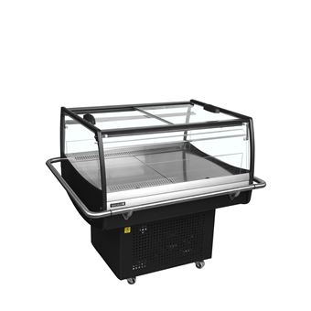 Ilot Réfrigéré Couvercle Vitré Coulissant 105 Litres   Tefcold - 1