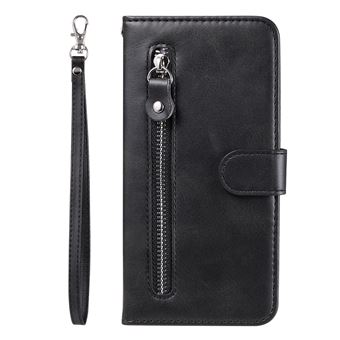Porte-cartes Compact 24 Emplacements – Cuir Synthétique, 12 Pochettes Double Face, Fermeture Pression