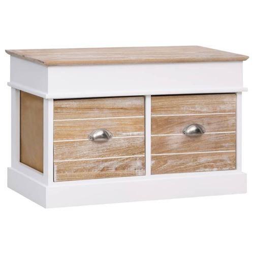 vidaXL Banc d'entrée 70 x 35 x 45 cm Bois de Paulownia