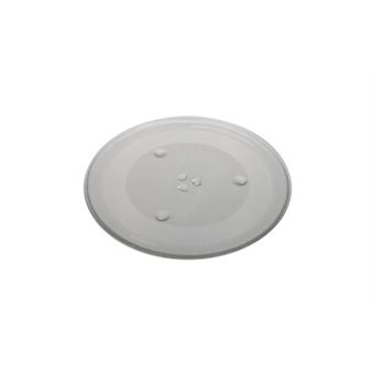Plateau Micro-ondes Universel 31,5 Cm En Verre Résistant - 3 Fixations + Chiffon Microfibre MONTERAL