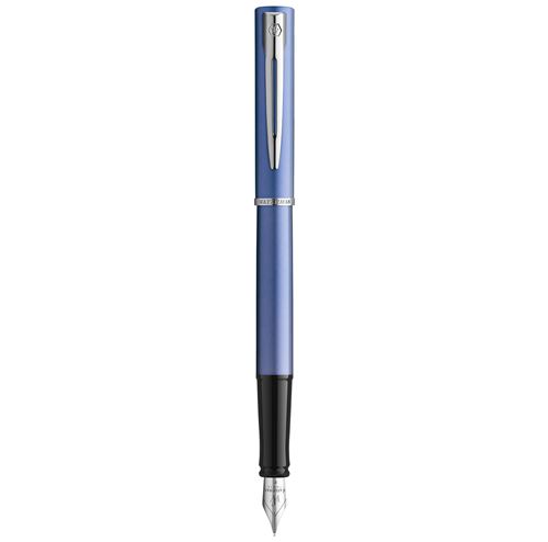 WATERMAN Graduate Allure Stylo plume, laque bleue satinée, plume fine, cartouche encre bleu, Coffret cadeau