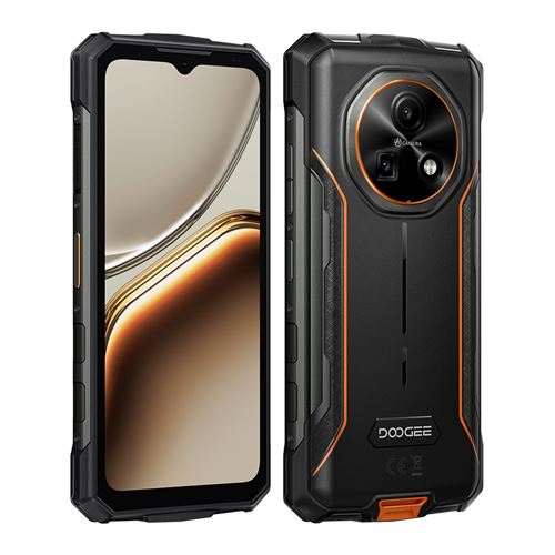 Smartphone DOOGEE Fire 7 Orange : 5.6 ,4Go+256Go+2To, 13000mAh, Android 15,Empreinte digitale, Dual SIM 5G,Téléphone Portable-389g