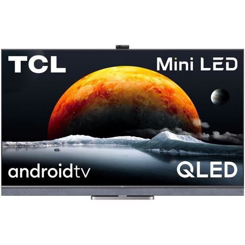 TCL 65C821 - Classe de diagonale 65 (64.5 visualisable) TV LCD rétro-éclairée par LED - QLED - Smart TV - Android TV - 4K UHD (2160p) 3840 x 2160 - HDR - Mini-LED - aluminium