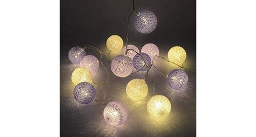 Guirlande lumineuse à LED, guirlande lumineuse boule blanche chaude,  lumières étoilées décoratives imperméables pour les fêtes de patio de  chambre à coucher, romantique à piles 