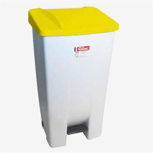 GILAC Poubelle &Agrave; P&eacute;dale Eco 120 L Avec Roulettes Et Couvercle - 