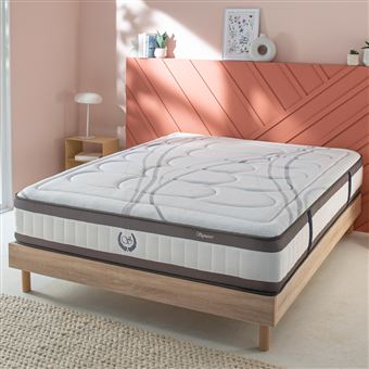 Ensemble Sommier + Matelas 160 X 200 Cm Ressorts Ensachés Mémoire