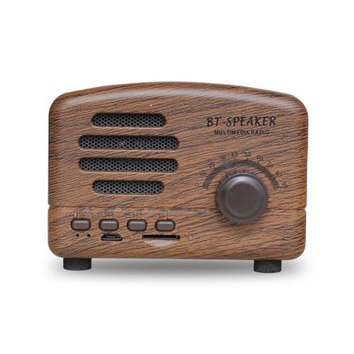 enceinte bluetooth BT01 marron