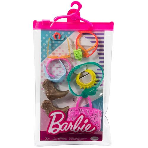 Barbie Fashion Storytelling Pack - HBV44 - Contient 11 Accessoires sur Le thème du Western