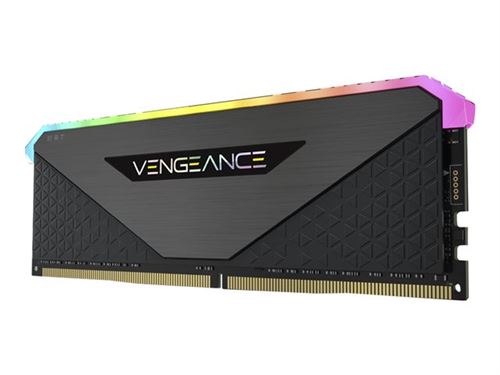 CORSAIR Vengeance RGB RT - DDR4 - kit - 16 Go: 2 x 8 Go - DIMM 288 broches - 3600 MHz / PC4-28800 - CL18 - 1.35 V - mémoire sans tampon - non ECC - noir