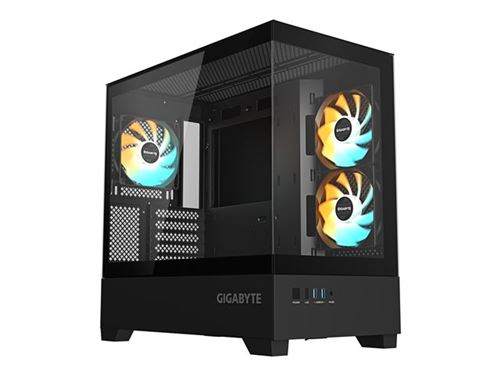GIGABYTE C201 PANORAMIC PC Case - Mid Tower. m-ATX. 360mm radiator sup