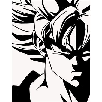 Fabulous Poster Dragon ball super son goku noir et blanc (91x119cm ...