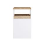 SoBuy Meuble d'Imprimante Roulant Compact avec Tiroir Amovible Blanc Naturel