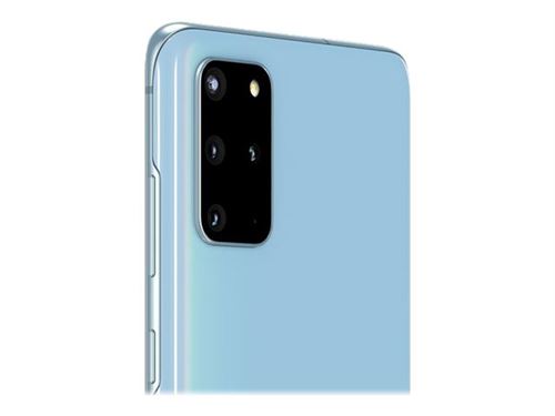 Samsung Galaxy S20+ - 4G smartphone - double SIM - RAM 8 Go / Mémoire interne 128 Go - microSD slot - écran OEL - 6.7"" - 3200 x 1440 pixels (120 Hz) - 4x caméras arrière 12 MP, 12 MP, 64 MP, 0,3 MP - front camera 10 MP - bleu nuage  -  reconditionné disponible sur Fnac