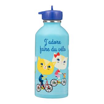 Gourde Inox Enfant - J'adore Faire Du Vélo - Draeger Paris