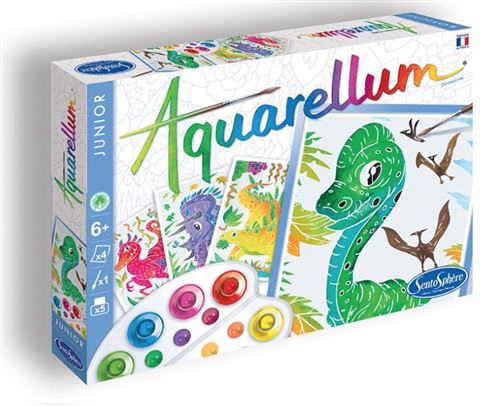 Kit de peinture SentoSphère Aquarellum Junior Dinosaures