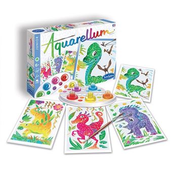 Kit de peinture SentoSphère Aquarellum Junior Dinosaures