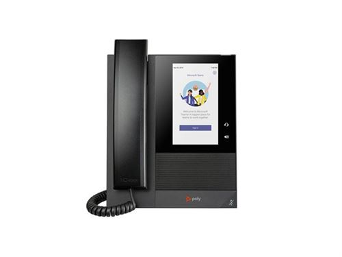Poly CCX 400 - Pour Microsoft Teams - téléphone VoIP avec ID d appelant/appel en instance - SIP, SDP - 24 lignes - noir