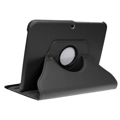 doupi Rotatif Housse pour Samsung Galaxy Tab 4 (10,1 pouces), Deluxe 360 Degrés Smart Coque de Protection Simili Cuir Coque Cover et Case, noir