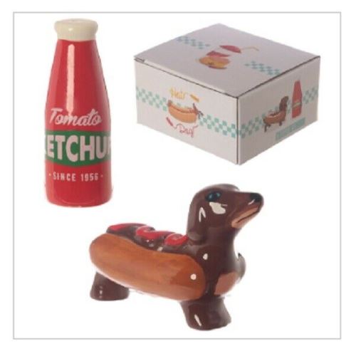Sel et poivre CHIEN SAUCISSON et KETCHUP