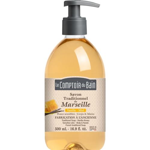 Savon de marseille liquide vanille miel - 500 ml