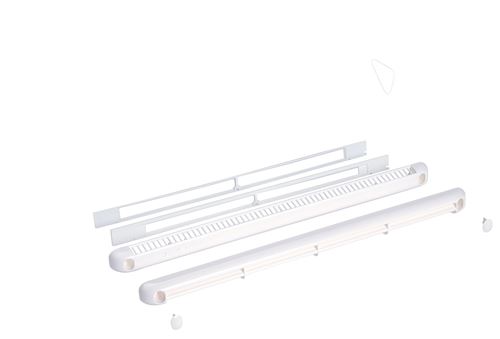 Nicoll Blanc Entrée D'air Auto-Réglable Universelle Pour Modules 15, 22 Et 30, Couleur He - 1Eahf - Image 1