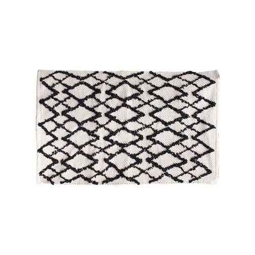Tapis ethnique design berbère Akra - L. 60 x l. 90 cm - Beige