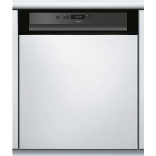 Whirlpool Supreme Clean WBC3C24PB - Lave-vaisselle - intégrable - Niche - largeur : 60 cm - profondeur : 57 cm - hauteur : 82 cm - noir