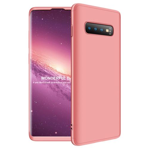 Coque en TPU détachable 3-pièces matte dur or rose pour votre Samsung Galaxy S10 Plus