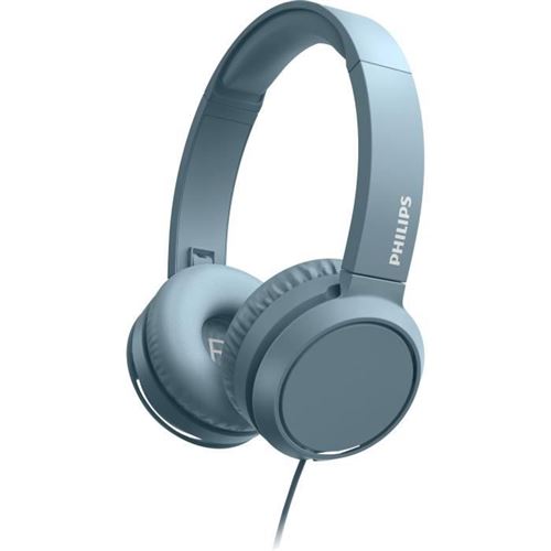 Philips TAH4105BL - Écouteurs avec micro - sur-oreille - filaire - isolation acoustique - bleu