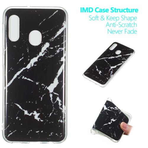 Coque en TPU motif de marbre IMD style L pour Samsung Galaxy A20e