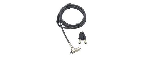 Dicota D31568 câble antivol Black 2 m - Câbles antivol (Black, Key, Laptop, Master Keyed, Steel, 2 m)