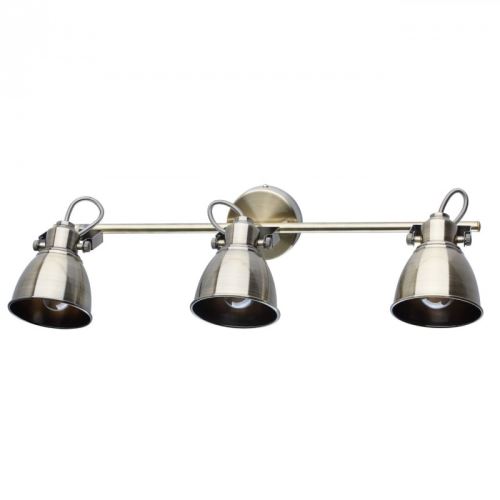 Paris Prix - Applique Murale 3 Têtes Métal bell 63cm Bronze