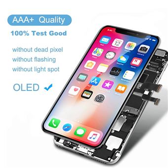 Écran LCD Complet Pour IPhone X OLED 5.8 Pouces - Noir - Visiodirect - Inclus Outils + Colle