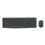 Logitech MK235 Combo Clavier Souris Sans Fil QWERTY Italien – Durable, Pile 3 Ans, Étanche, Idéal Bureau Maison