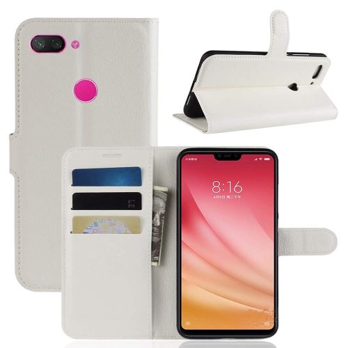 Etui Housse Portefeuille Pour Xiaomi Mi 8 Lite - Blanc