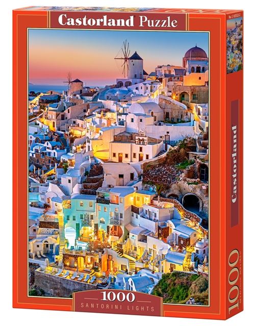 Puzzle 1000 Pièces : Santorini Lights, Castorland
