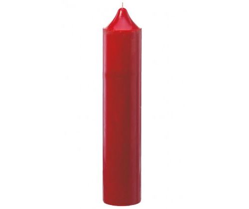 Très Grande Bougie Cire Rouge - Hauteur 50cm