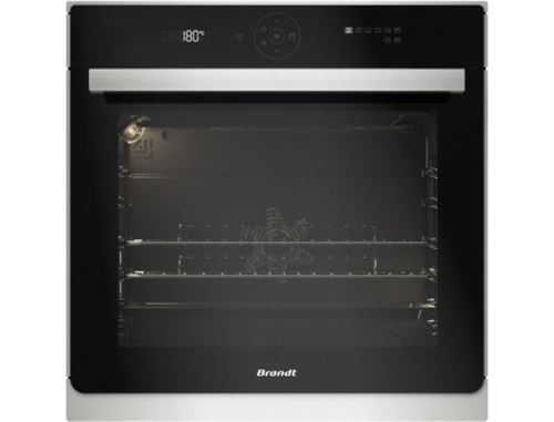 Brandt BXP6355X - Four - intégrable - niche - largeur : 56 cm - profondeur : 55 cm - hauteur : 58.5 cm - avec système auto-nettoyant - acier inoxydable