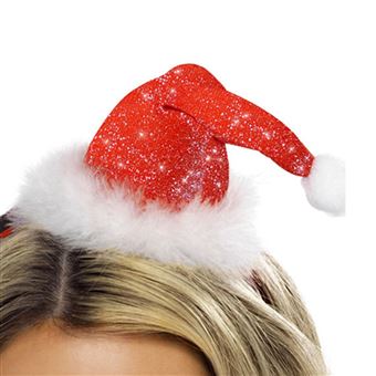 serre-tête bonnet noël féérie rouge adulte - générique 28420 - 1