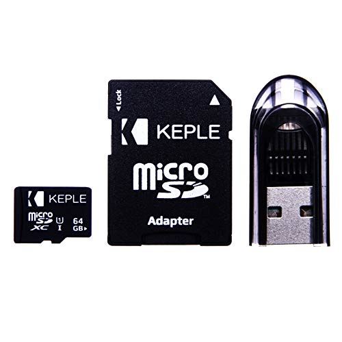 Carte Micro SD 64Go de Keple 64GB MicroSD Classe 10 pour Alcatel Idol 5s, Idol 5, Alcatel A7 U5 HD Mobile 64 Go GB G