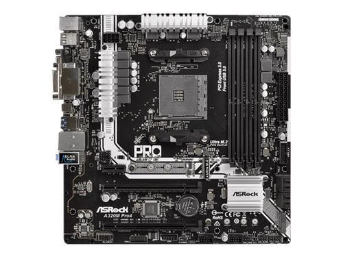 Carte mère asrock a320m pro4, amd a320 - sockel am4