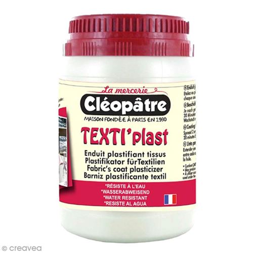 Enduit plastifiant pour tissus Texti'Plast Cléopâtre - 250 g