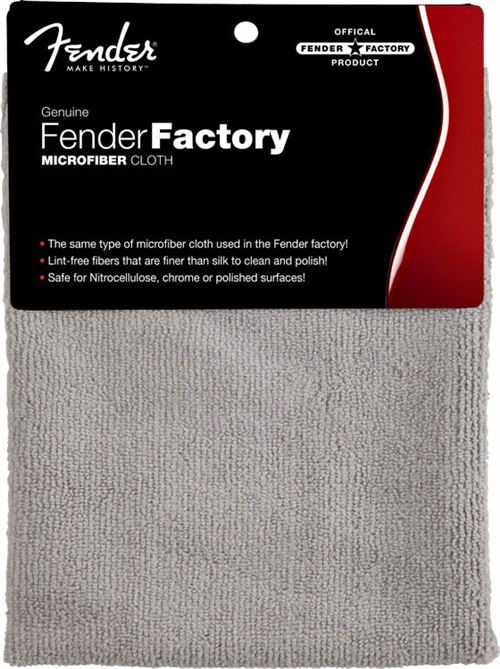 Fender Factory Microfiber Cloth, Gray - Image 1