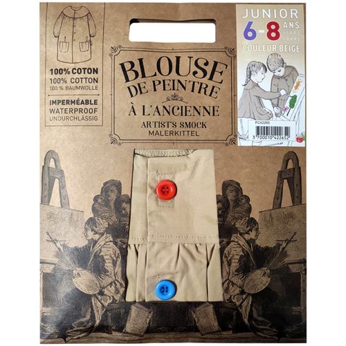 Blouse de peinture enfant Bleu 5 - 10 ans
