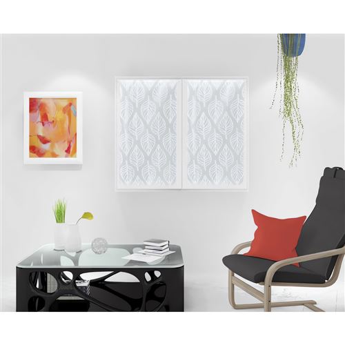 Paire de brise bise 45x90 cm MAUD blanc