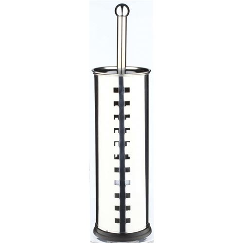 Brosse WC Cube - Inox - Argent