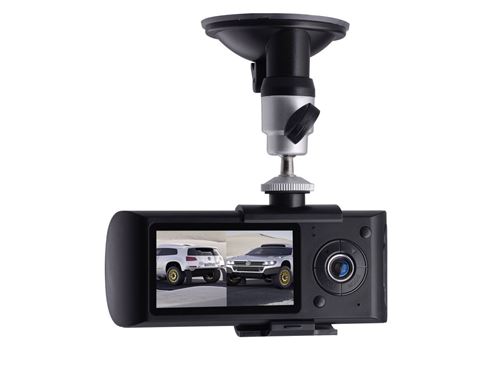 Double caméra embarquée sport HD boite noire GPS 4 Go