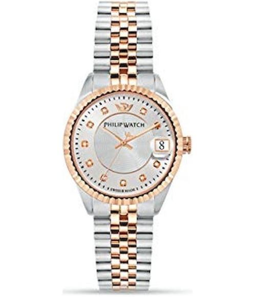 Philip Watch Montre Femme R8253597525 Argent, Blanc